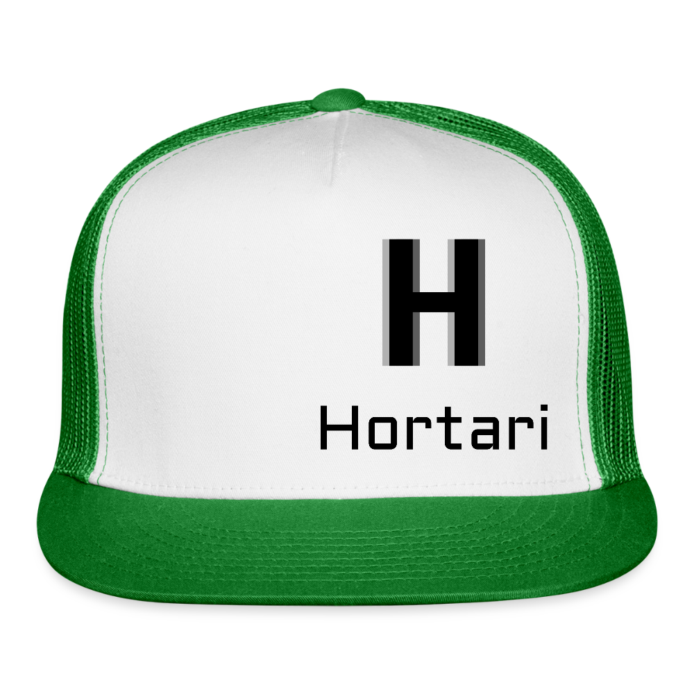 Hortari Classic Trucker hat - white/kelly green