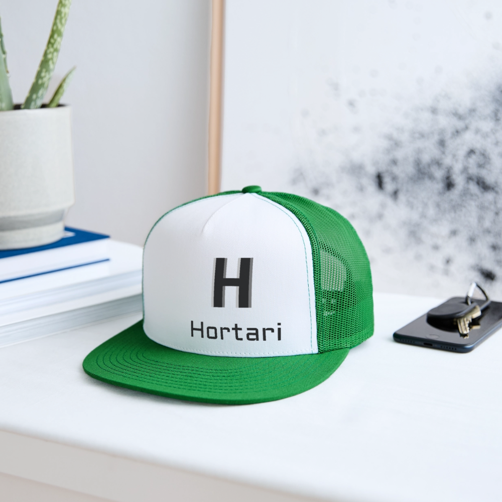 Hortari Classic Trucker hat - white/kelly green