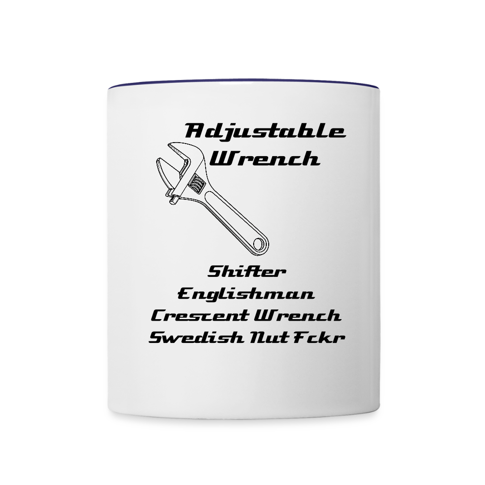 More than an Adjustable Wrench - white/cobalt blue