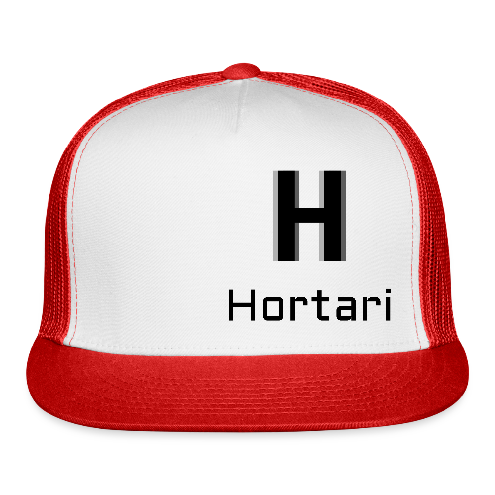 Hortari Classic Trucker hat - white/red