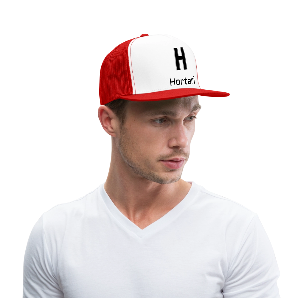 Hortari Classic Trucker hat - white/red