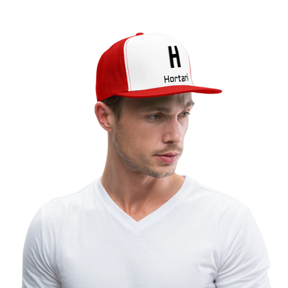 Hortari Classic Trucker hat - white/red