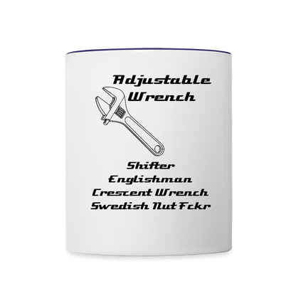 More than an Adjustable Wrench - white/cobalt blue
