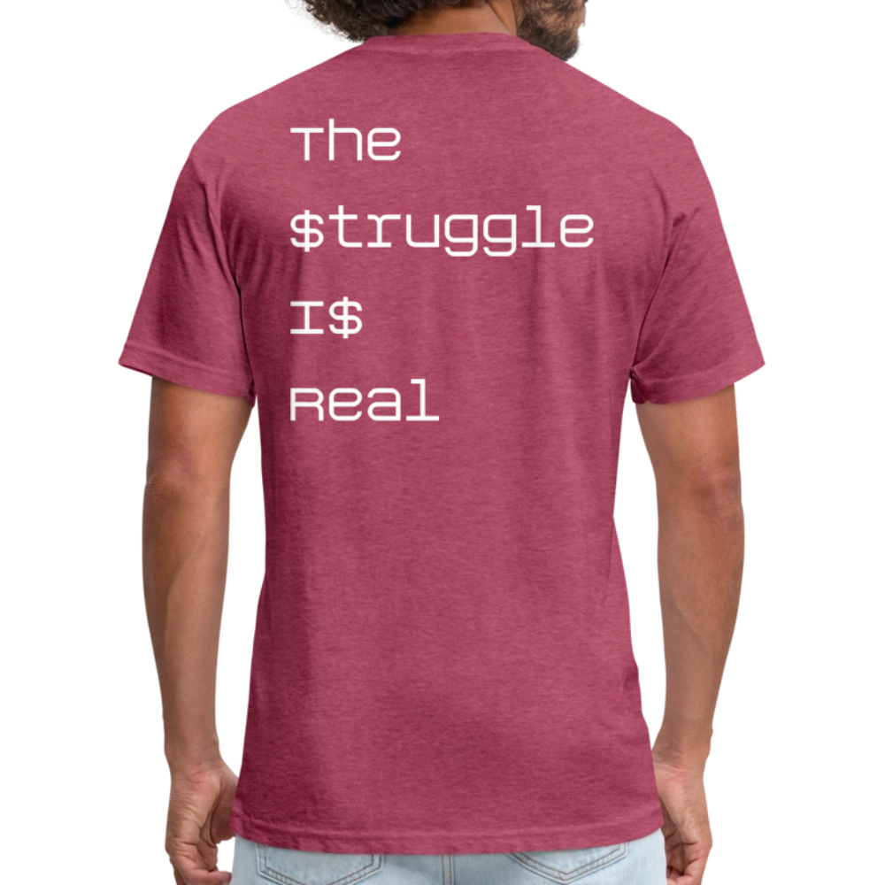 The $truggle - heather burgundy