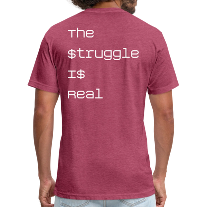 The $truggle - heather burgundy